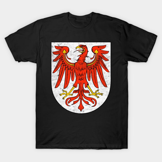 Brandenburg - Vintage Style Coat of Arms Design T-Shirt by DankFutura